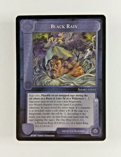 Black Rain - Middle Earth CCG card (1997 ICE) MECCG The Lidless Eye LotR - Image 1