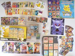 Pokemon Lot 400+ Cards | 23K Gold-Plated Card | Sleeves | Holos and More - Image 1