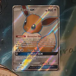 Pokemon Eevee GX Full Art Holo Promo SM242 SM Basic 160 HP English Card - Image 1
