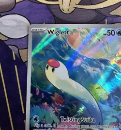 Pokemon Wiglett 206/198 Scarlet & Violet Base Set Illustration Holo Rare Card NM - Image 4