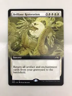 Brilliant Restoration Extended Borderless MTG Magic Gathering Card NM Mint NEO - Image 1