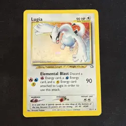 Pokemon Lugia Neo Genesis 1st Edition Holo Rare 9/111 90 HP Card English - Image 1