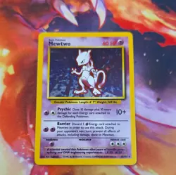 Pokemon Mewtwo Base Set 1999 10/102 Holo Rare Card Wizards of the Coast - Image 1