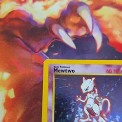 Pokemon Mewtwo Base Set 1999 10/102 Holo Rare Card Wizards of the Coast - Image 3