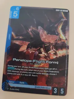 Penelope (Flight Form) GD04-002 LR Gundam Card Game:Phantom Aria NM/Mint - Image 2