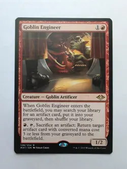 MTG Goblin Engineer (MH1) Modern Horizons Regular Rare 128/254 - Image 1