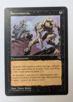 Magic Mtg Portuguese Tempest Sarcomancy near mint - Image 1