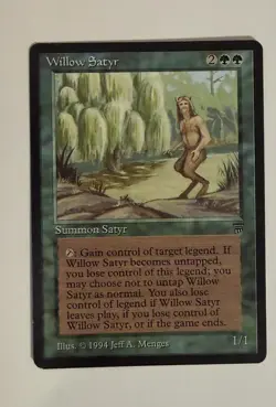 MTG WILLOW SATYR LEGENDS NM Magic The Gathering - Image 1