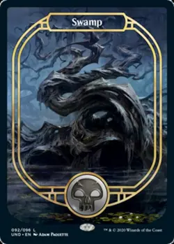 1x Swamp (Full Art) NM-Mint, English Unsanctioned MTG Magic - Image 1