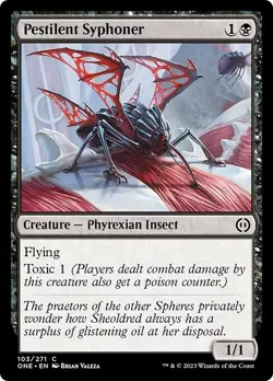 PESTILENT SYPHONER x4 mtg NM-M Phyrexia All Will Be One 4 Common - Image 1