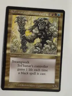 Sol'kanar the Swamp King Legends MTG Magic the Gathering LP - Image 1