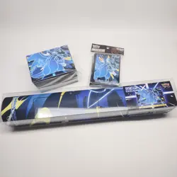 Pokemon Official Playmat & Deck Shield & Deck Case Mega Charizard X Korean - Image 1