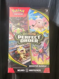 Pokemon TCG Mega Evolution Perfect Order Booster Bundle Sealed - Image 1