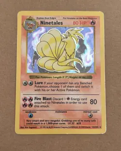 Pokemon Ninetales Holo Shadowless Vulnona Englisch 12/102 Base Set - Image 1