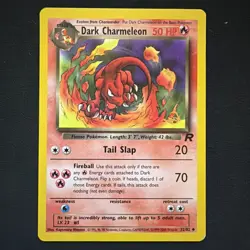 Pokemon Dark Charmeleon 32/82 Pokemon Team Rocket W Stamp Promo WOTC - Image 1