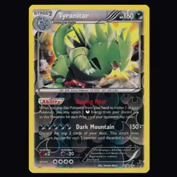Tyranitar 56/124 Fates Collide Reverse Holo Rare Pokemon TCG NM - Image 1