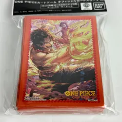 One Piece TCG Card Sleeves Set 10 70ct Portgas D. Ace New Sealed - Image 1