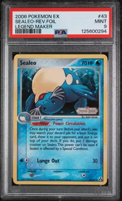2006 POKEMON EX LEGEND MAKER #43 SEALEO-REVERSE FOIL PSA 9 - Image 1