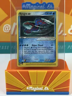 Kyogre ex #1 Black Star Promo Pokemon TCG 2003 Nintendo Power Magazine DMG - Image 1