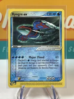 Kyogre ex #1 Black Star Promo Pokemon TCG 2003 Nintendo Power Magazine DMG - Image 3