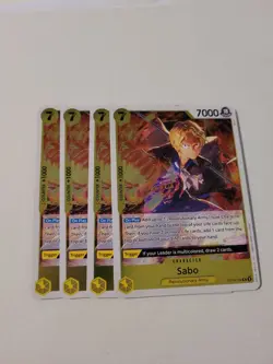 4x Sabo OP09-104 R One Piece TCG Emperors in the New World NM Mint - Image 1