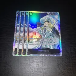 One Piece CCG Helmeppo SR OP11-092 a Fist of Divine Speed English Playset - Image 3