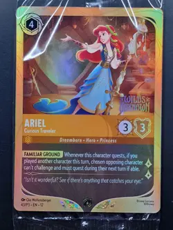 Sealed FOIL PROMO Ariel - Curious Traveler 43/P3 Disney Lorcana Wilds Unknown - Image 2