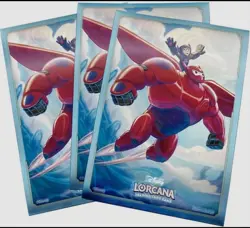 Baymax Armored Companion Foil Sleeves - Lorcana Continental Exclusive!! RARE🔥🫢 - Image 1
