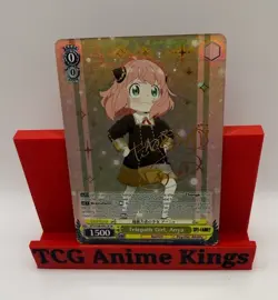Weiss Schwarz Spy Family Psychic girl Anya SPY/ S106-001SP Signed Card Game - Image 1