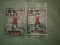 2 One Piece Card Monkey D. Luffy -USA College Basketball Exclusive Promo+Poster - Image 1