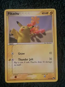 LP Pokemon (Non-Holo) PIKACHU Card POP SERIES-2 Set#16/17 Organized Play Promo#1 - Image 1