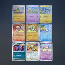 Pokemon Teeziro Connected Art Set Cards (9) Reverse Holo Complete! - Image 1