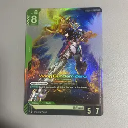 Wing Gundam Zero GD01 024 LR Gundam Card Game - Newtype Rising Gundam TCG - Image 1