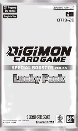 Digimon Card Game Special Booster Ver. 2.5 BT19-BT20 Lucky Pack English - Image 1