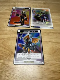 ( 3 ) KINGDOM HEARTS TCG Disney Cards “Soldier” & “Air Soldier” Level 1 & 2 - Image 4