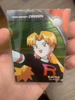 Topps Pokemon Heroes & Villains Card HV5 Team Rocket Cassidy Silver Foil HOLO - Image 1