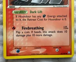 Bundle of 5 Vintage Pokemon Cards Houndour, Gyarados, Lapras, Bulbasaur, Pikachu - Image 4