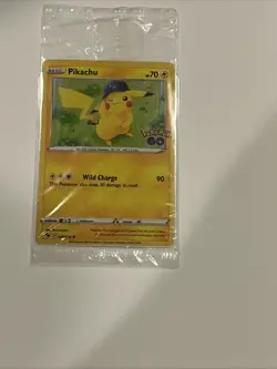 Pikachu 028/078 Pokemon GO Holo SEALED PROMO Card - Image 1
