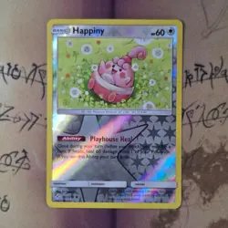 Happiny 161/214 SM Unbroken Bonds Reverse Holo NM Pokemon Card English - Image 1