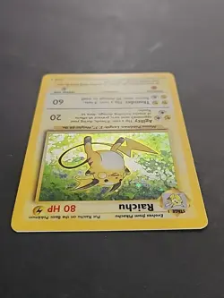 Pokemon TCG Raichu Base Set Holo Rare Card 14/102 Vintage WOTC - Image 5