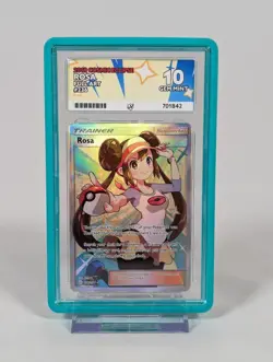 Pokemon Trading Card Game TCG Rosa 236/236 Cosmic Eclipse Graded ACE 10 - Image 1