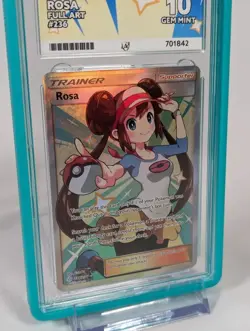 Pokemon Trading Card Game TCG Rosa 236/236 Cosmic Eclipse Graded ACE 10 - Image 4