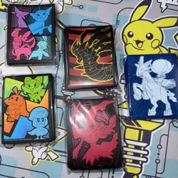 Lot Of 5 Pokemon ETB Mixed Card Sleeves NEW SEALED, Evolving Skies & Others X325 - Image 1