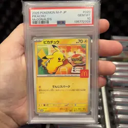 Pikachu 020/M-p McDonald's Happy Set Promo Pokemon Card PSA 10 Gem MT - Image 1