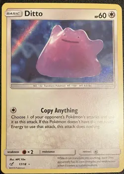 Pokemon TCG Card Ditto 17/18 Detective Pikachu Special Set Holo Rare Chase LP - Image 1