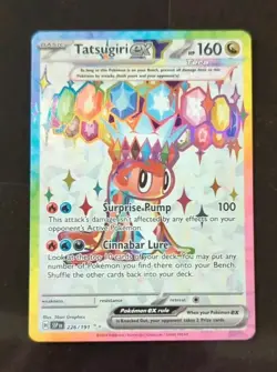 ⚡ Pokemon Surging Sparks Tatsugiri ex 226 Ultra Rare Full Art card Dragon NM - Image 1