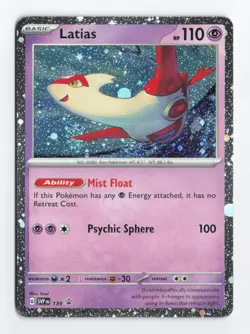 Latias 139 Cosmos Foil TRIPLE SWIRL Black Star Promo Pokemon Card TCG LP/NM - Image 1