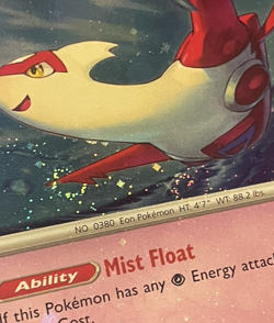 Latias 139 Cosmos Foil TRIPLE SWIRL Black Star Promo Pokemon Card TCG LP/NM - Image 2