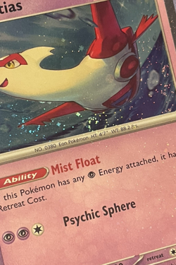 Latias 139 Cosmos Foil TRIPLE SWIRL Black Star Promo Pokemon Card TCG LP/NM - Image 3