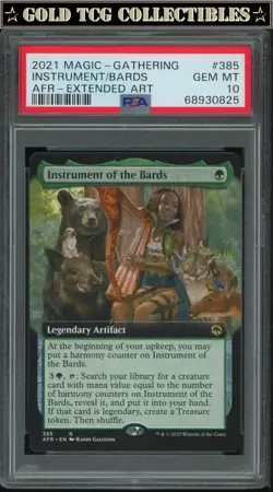 PSA 10 ⭐ MTG Instrument of the Bards 385 AFR Magic Gathering Graded Card - Image 1